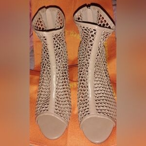 Women's Beige Mesh Booties - Lightweight Breathable Style